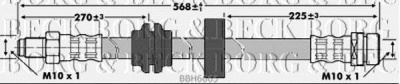 BORG & BECK bbh6665 -  Тормозной шланг